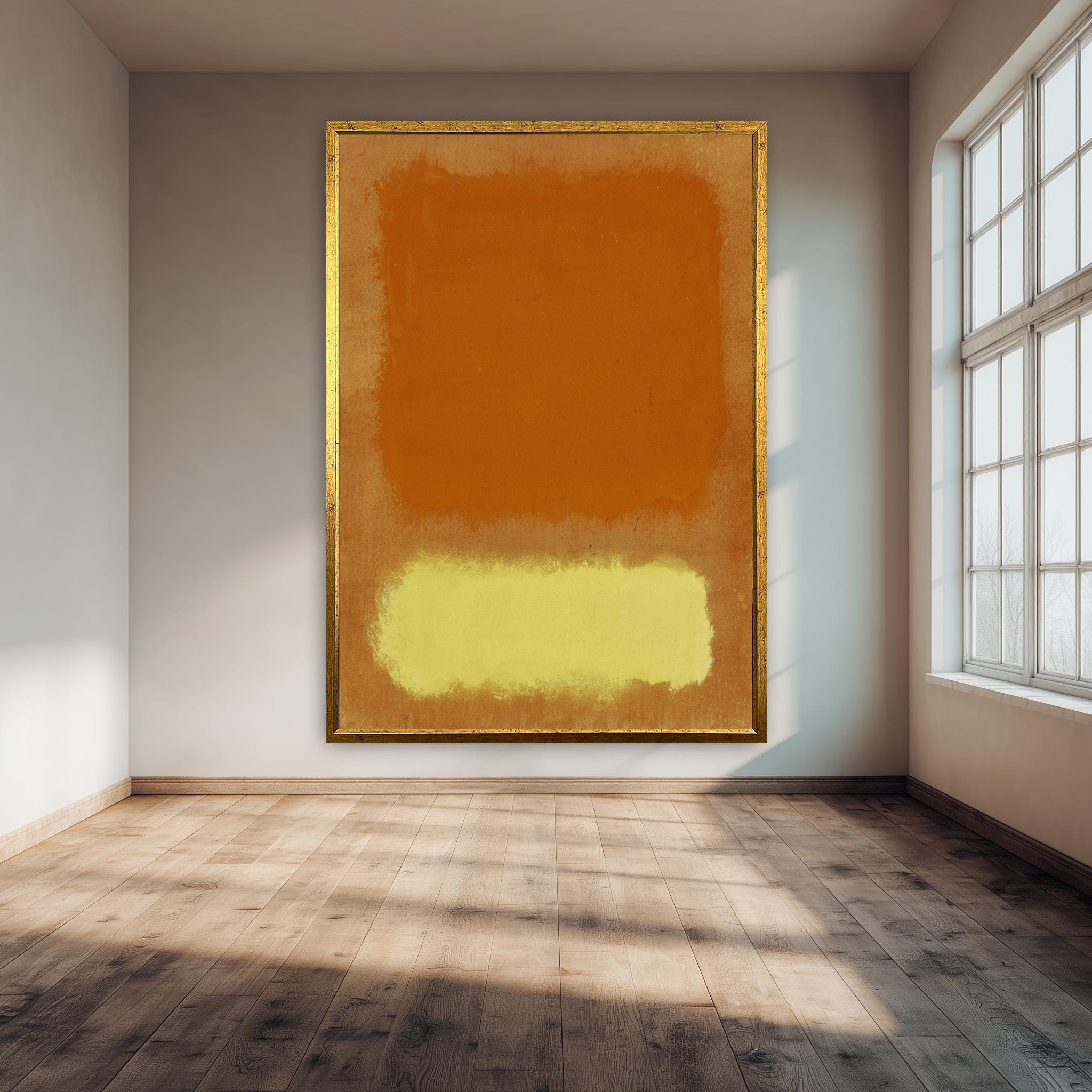 Abstract Canvas Print – Modern Color Block Art | Warm Tone Wall Art for Living Room