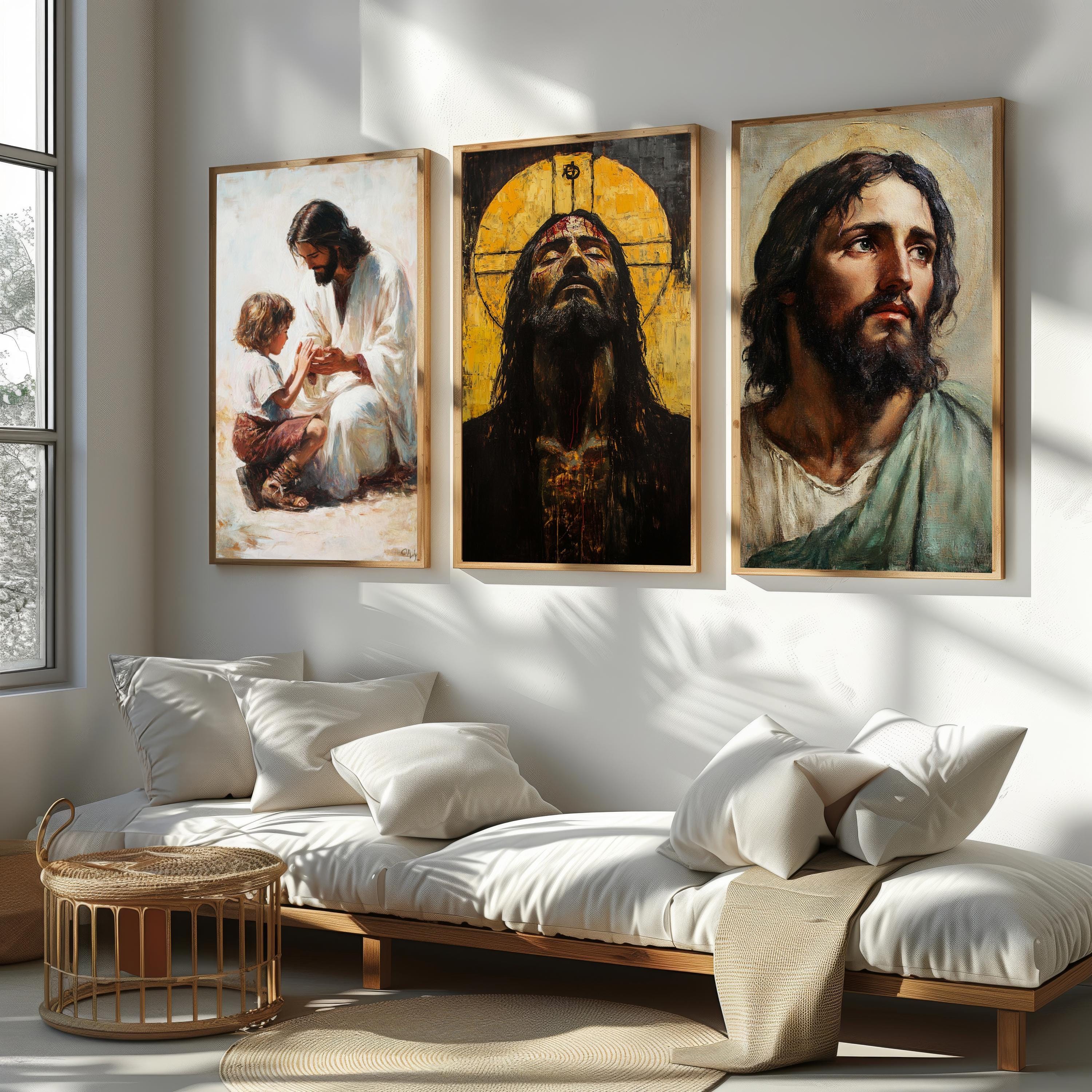 Jesus Christ Canvas Art – Passion of Christ Religious Wall Decor | Inspiring Christian Artwork