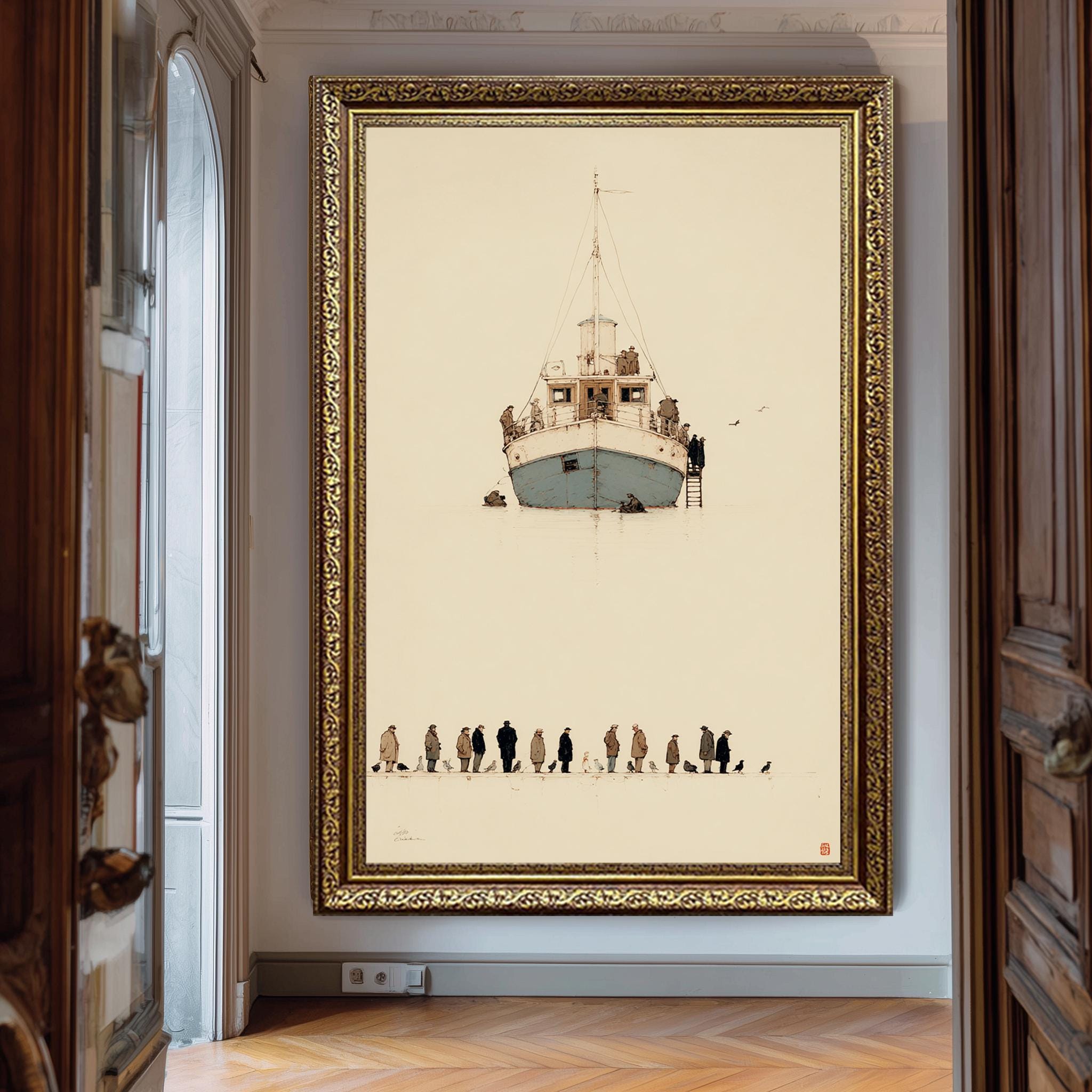 Minimalist Wall Art – Surreal Digital Illustration | Vintage Style Poster Print