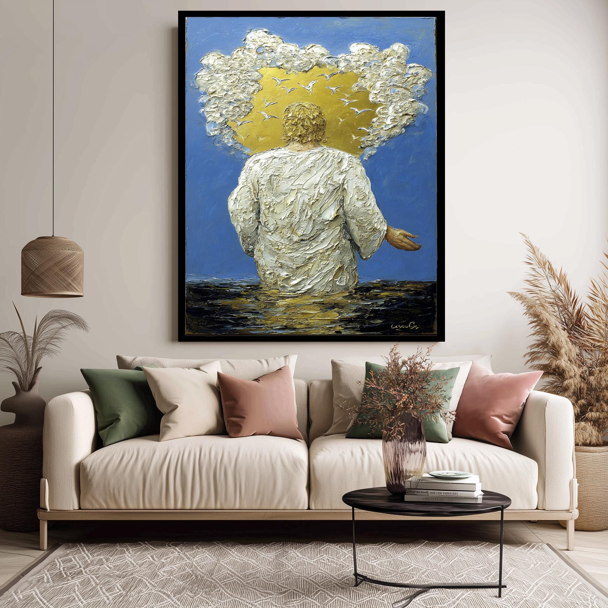 Jesus Christ Wall Art – Christian Canvas Print | Religious Wall Decor Poster