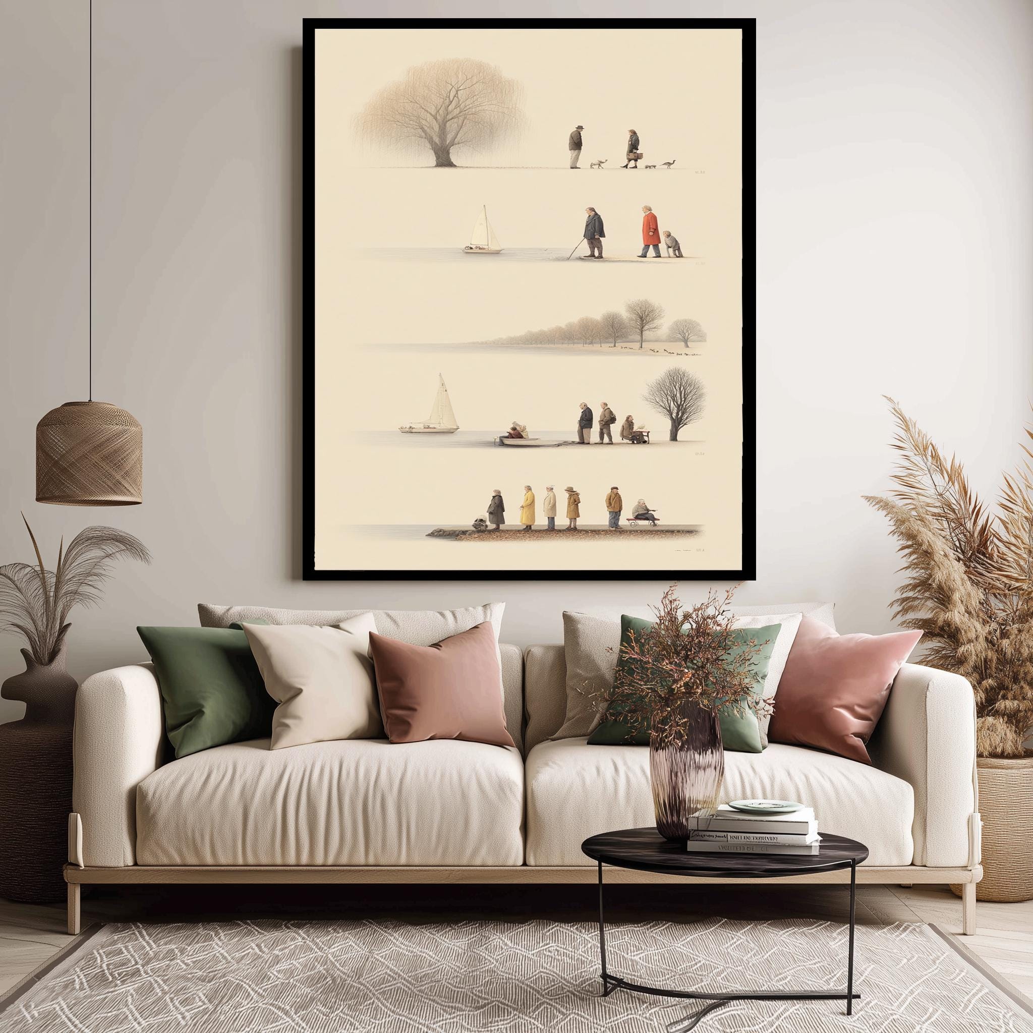 Minimalist Wall Art – Scandinavian Emotional Art Print | Abstract Canvas Poster
