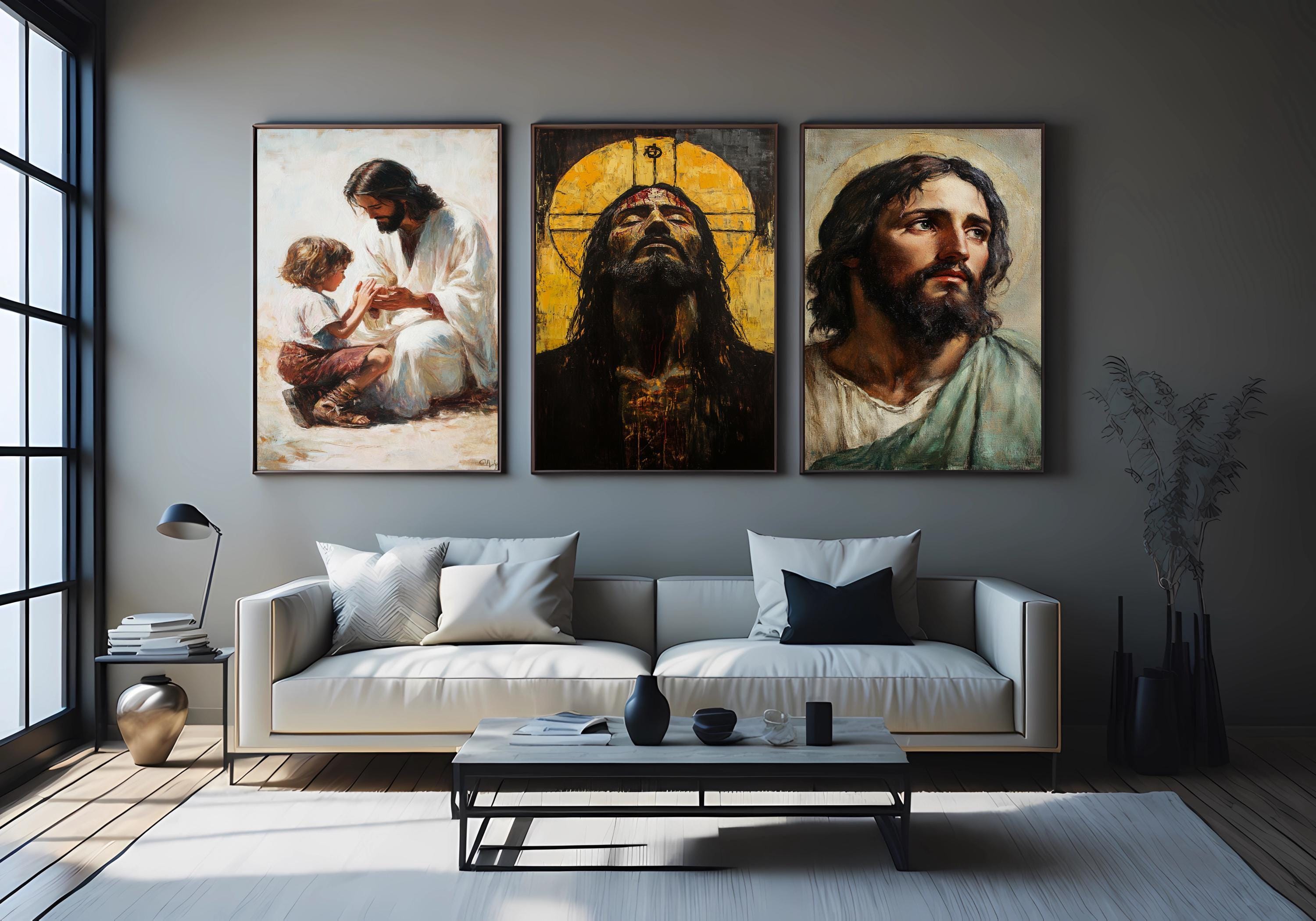 Jesus Christ Canvas Art – Passion of Christ Religious Wall Decor | Inspiring Christian Artwork
