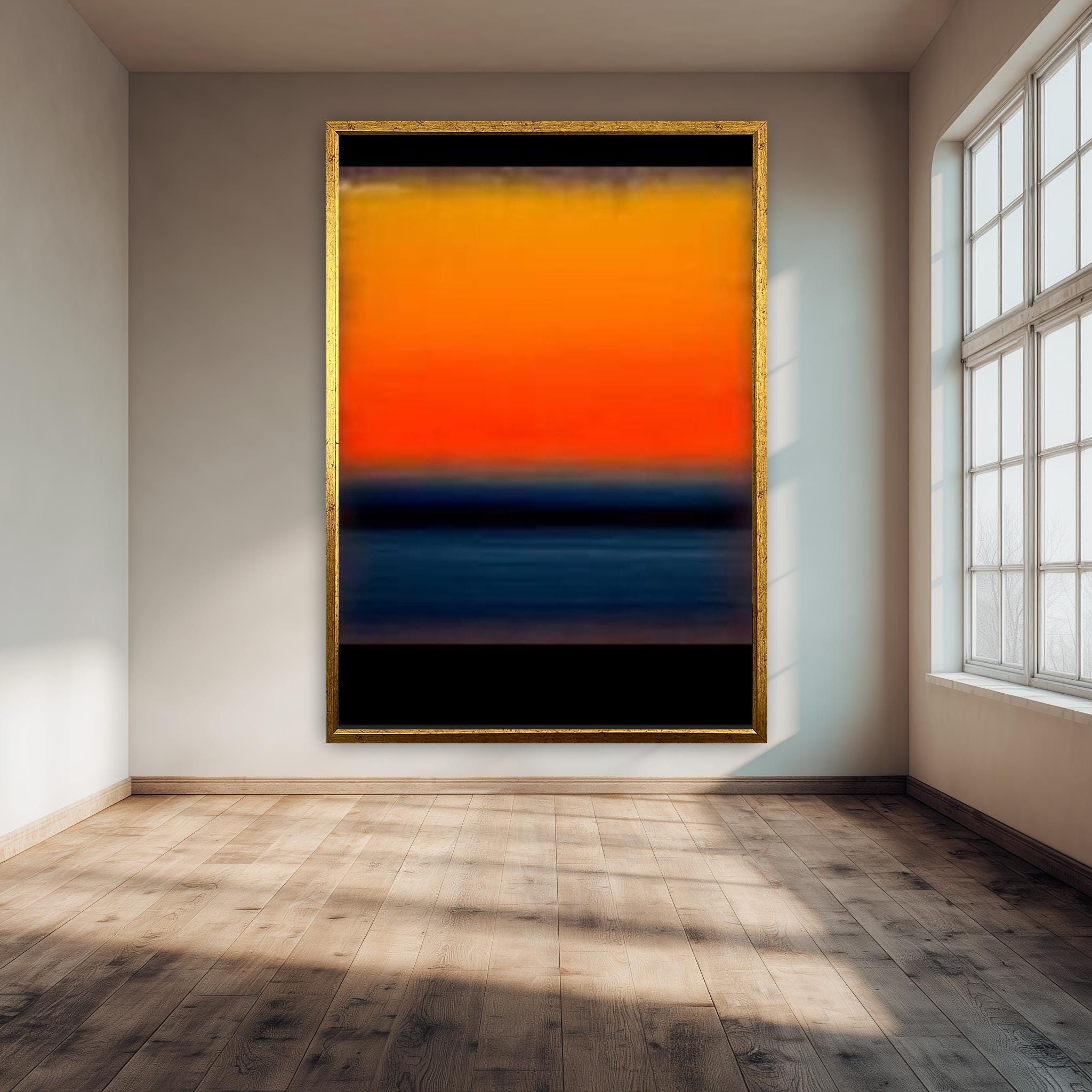 Abstract Canvas Art – Rothko Inspired Color Field Painting | Modern Wall Decor