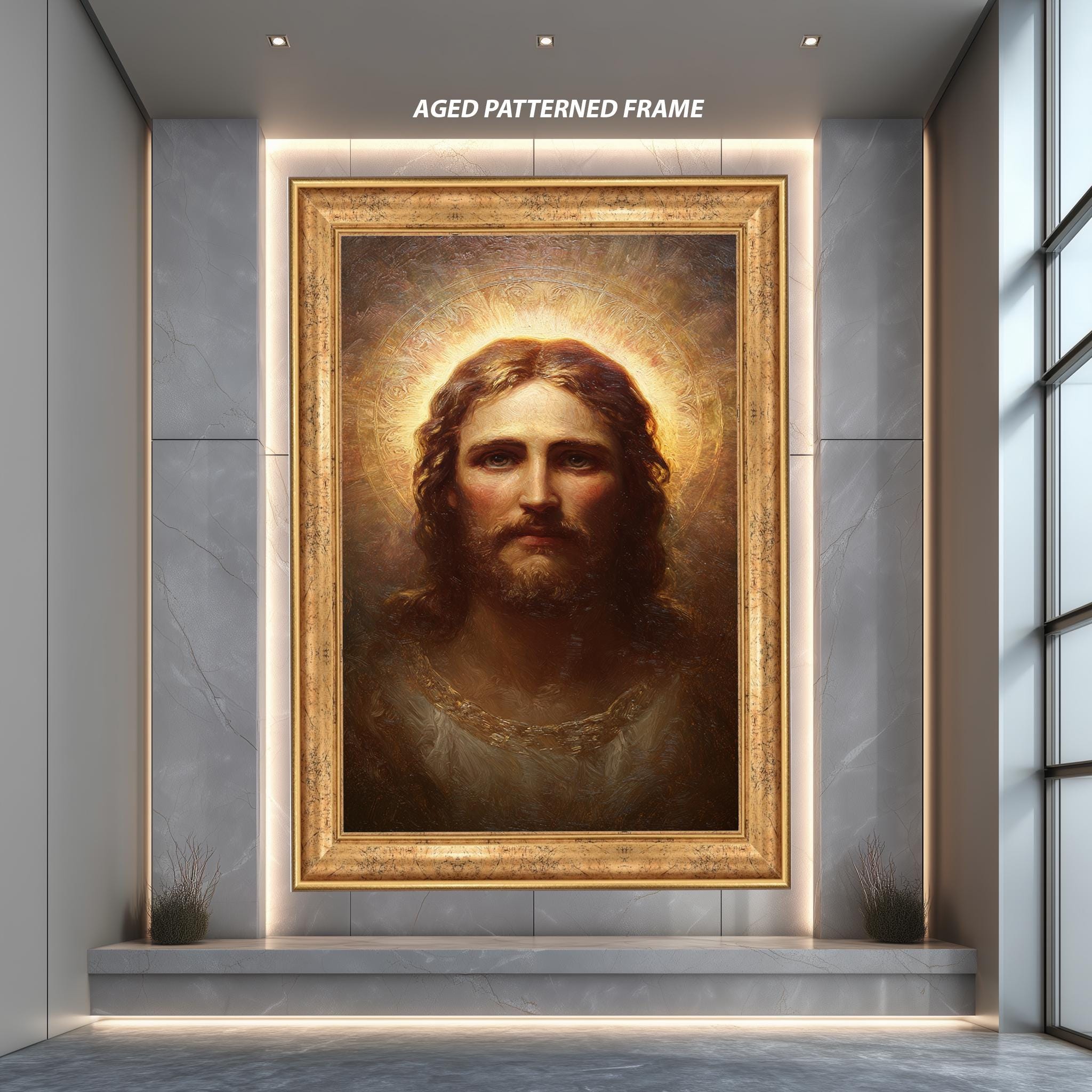Jesus Christ Canvas Art – Sacred Christian Wall Decor | Inspirational Religious Print