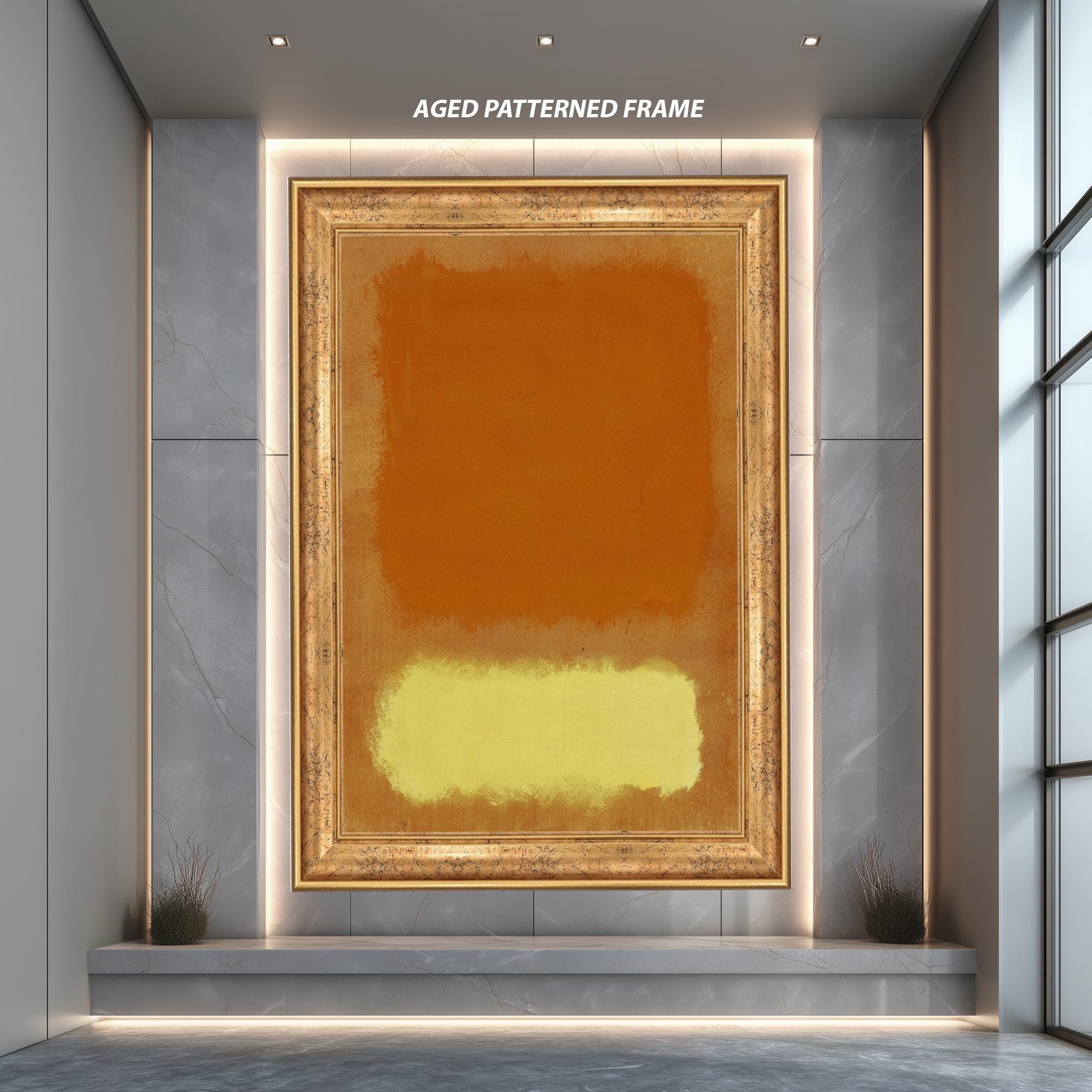 Abstract Canvas Print – Modern Color Block Art | Warm Tone Wall Art for Living Room