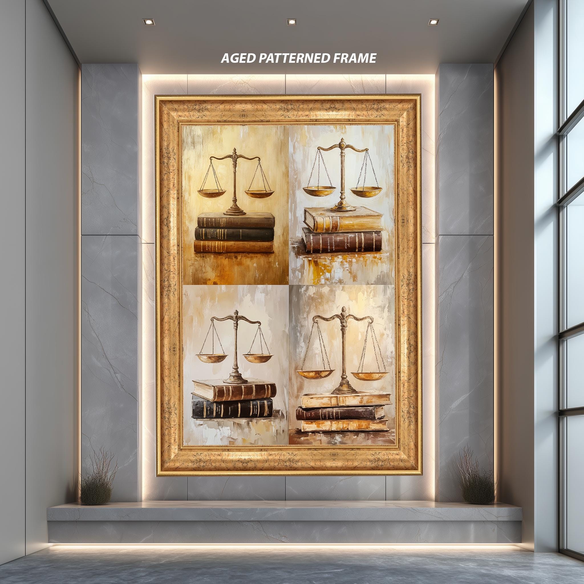 Scales Of Justice Art - Law Office Decor | Legal Symbol Canvas Print For Lawyers