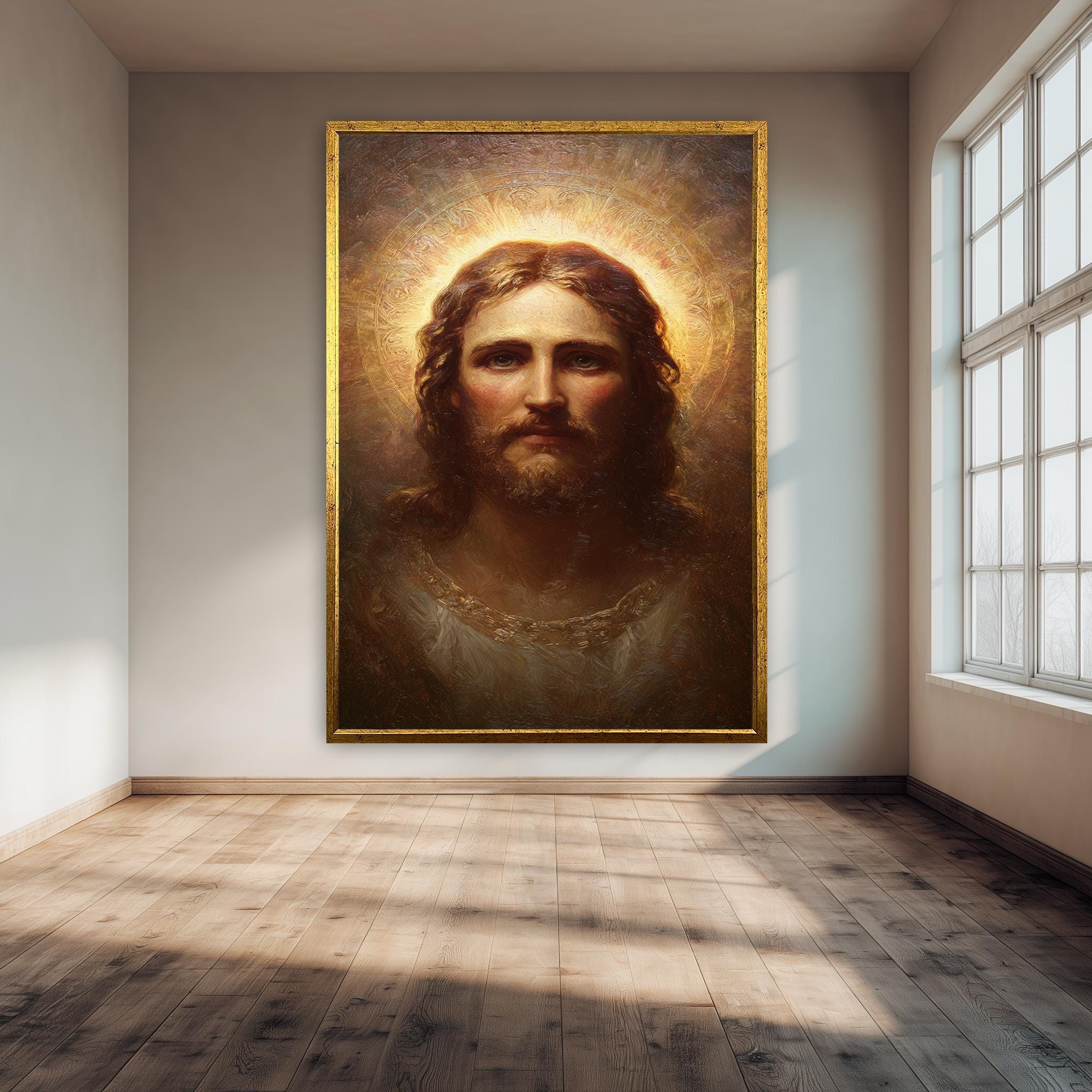 Jesus Christ Canvas Art – Sacred Christian Wall Decor | Inspirational Religious Print