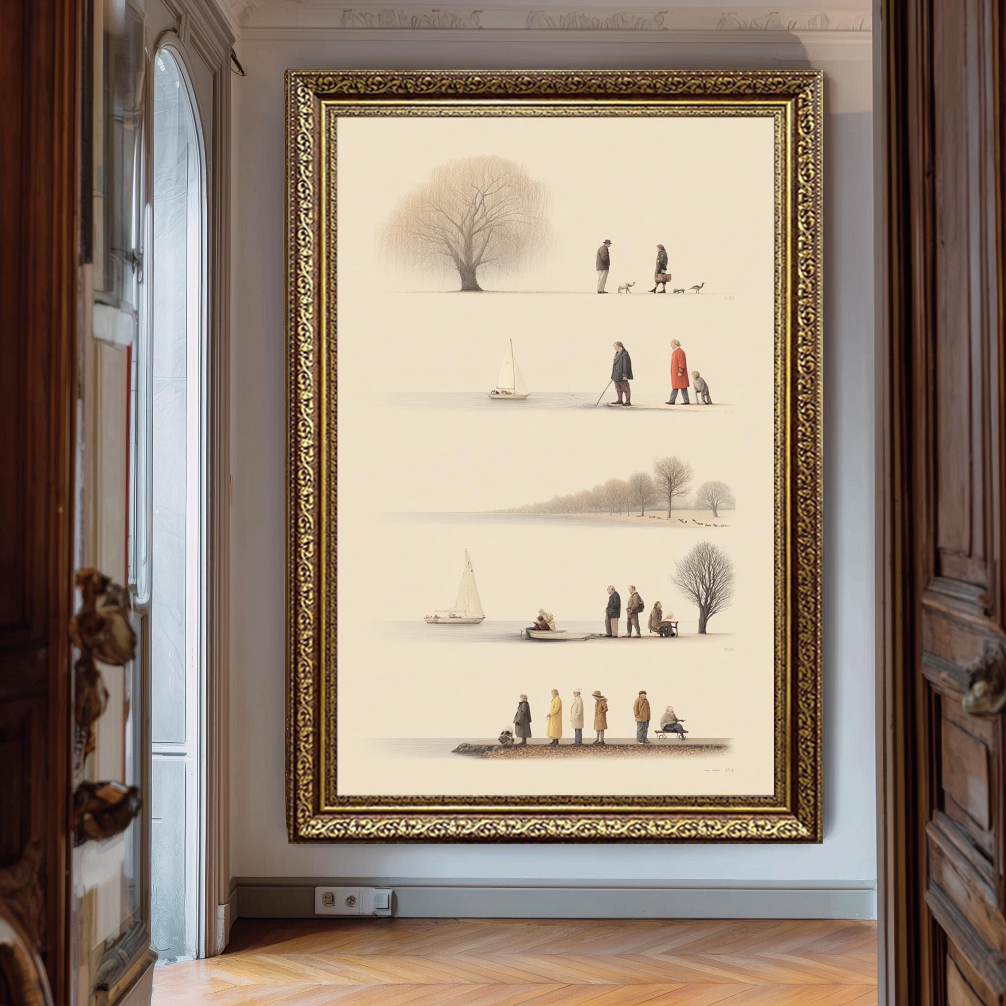 Minimalist Wall Art – Scandinavian Emotional Art Print | Abstract Canvas Poster